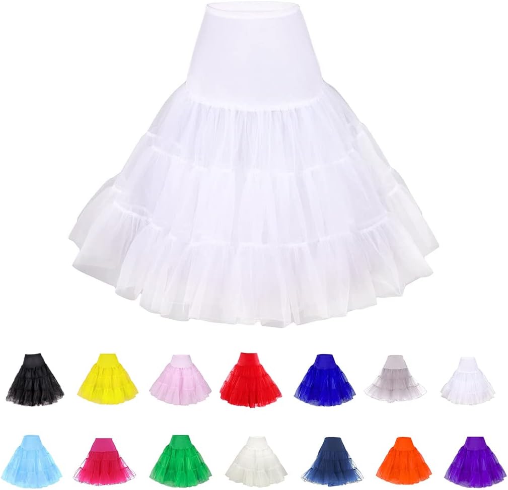 Women Crinoline Petticoat – Vintage Short Tutu Underskirt Secondary image