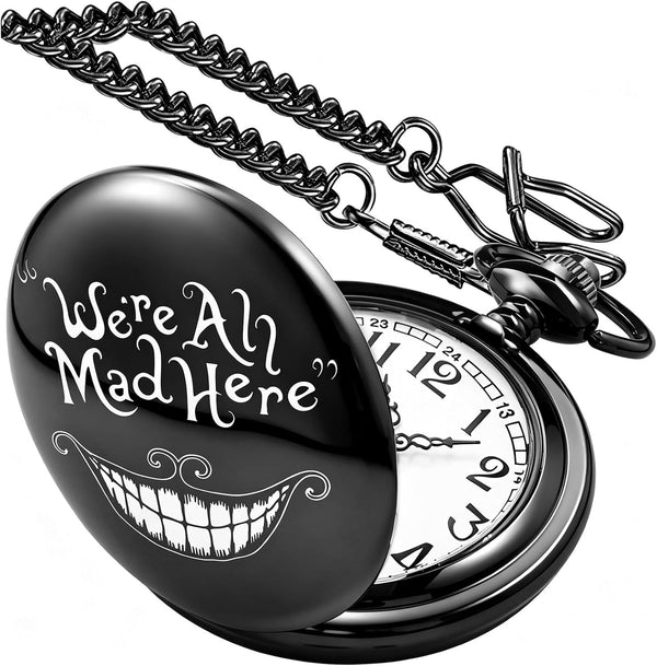 Smooth Alloy-Steel Quartz Pocket Watch