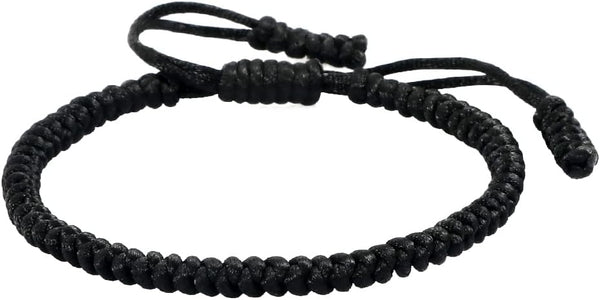 COLORFUL BLING Handmade Tibetan String Bracelet Adjustable Woven Rope Knot Buddhist Kabbalah Protection Lucky Friendship Bracelets for Mens Womens Amulet Gifts