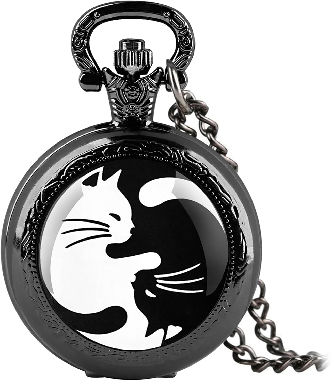 Vintage Pocket Watch for Women Men Graphic Design Quartz Pocket Watche