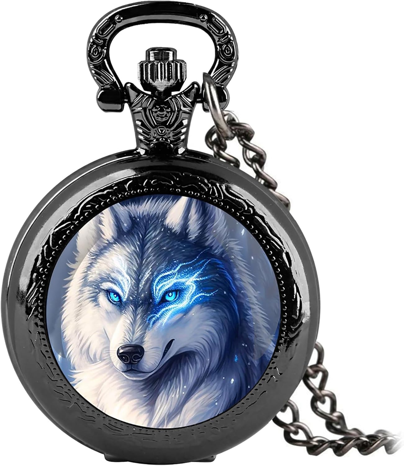 Vintage Pocket Watch for Women Men Graphic Design Quartz Pocket Watche