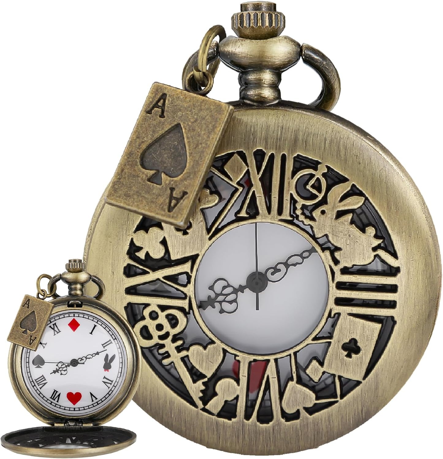Nostalgia Movie Theme Design Alloy Quartz Pocket Watch with Necklace C