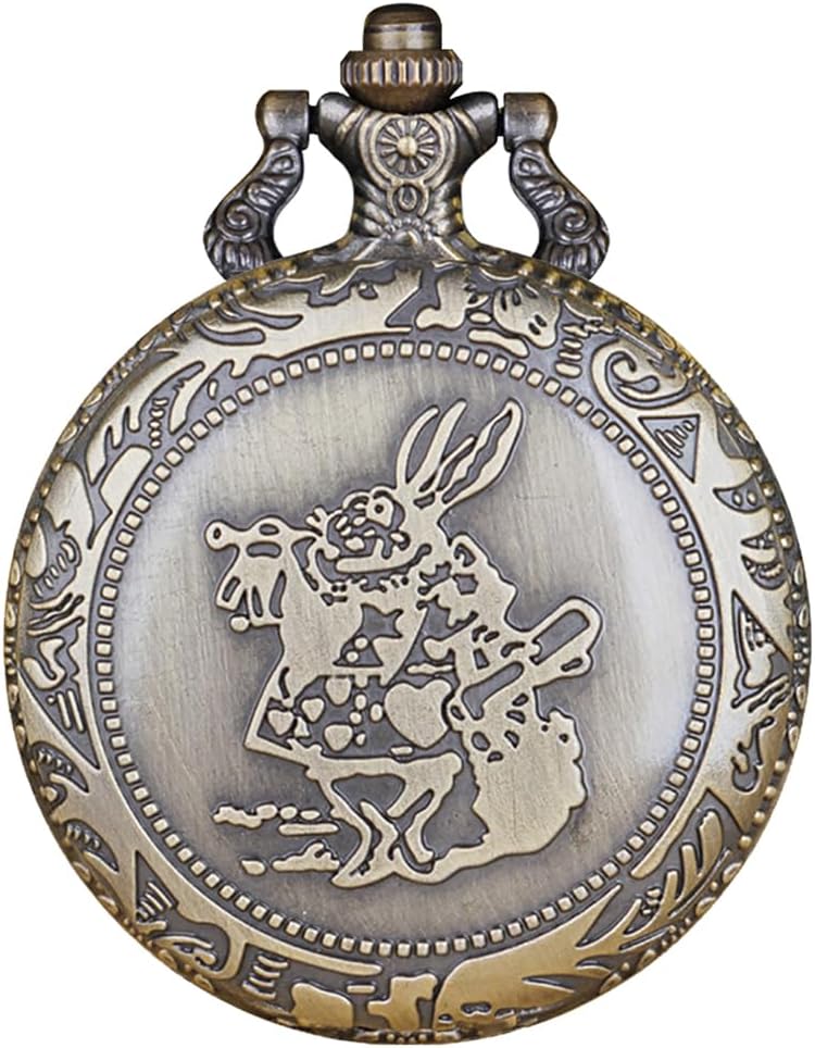 Nostalgia Movie Theme Design Alloy Quartz Pocket Watch with Necklace C