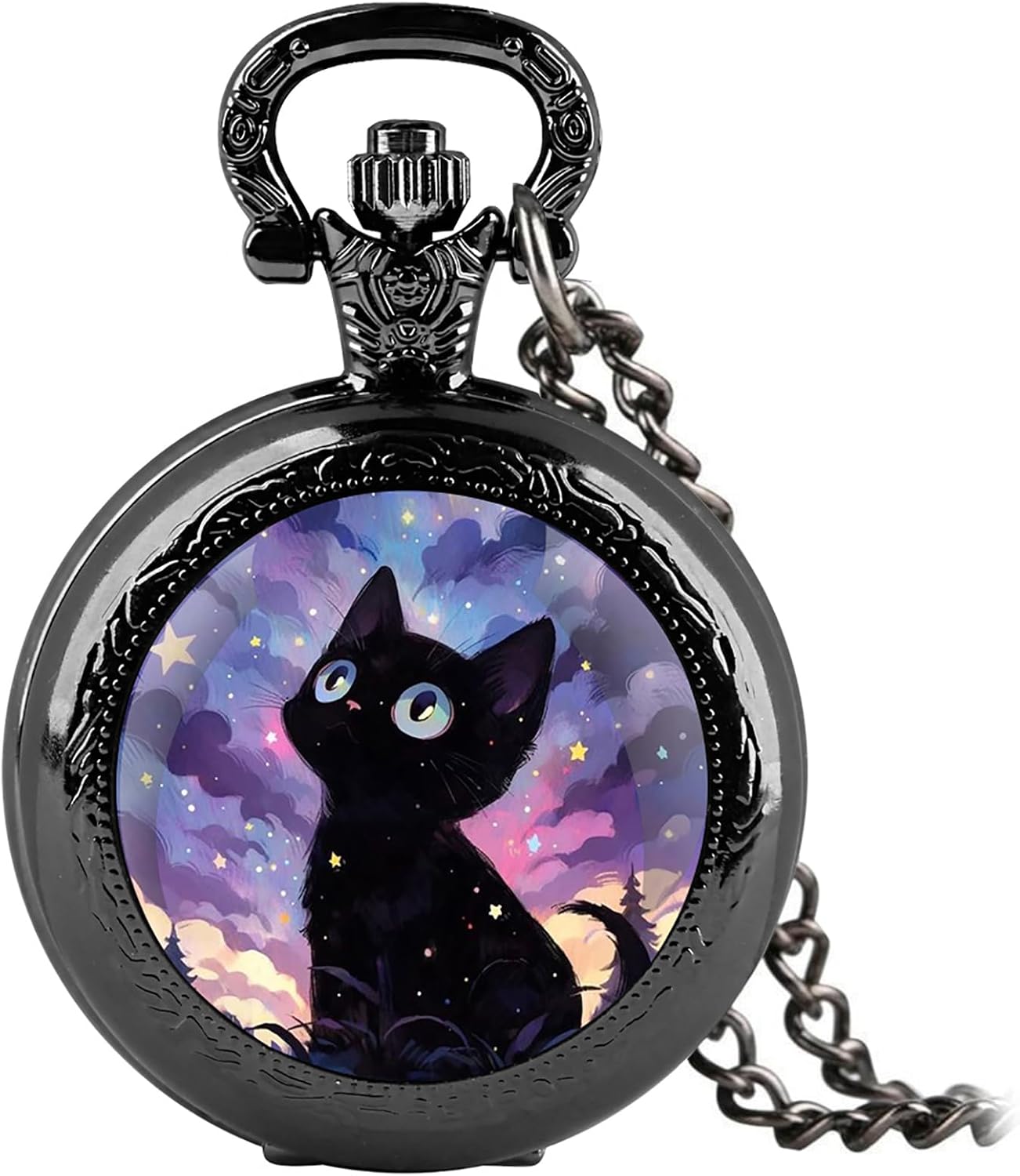 Vintage Pocket Watch for Women Men Graphic Design Quartz Pocket Watche