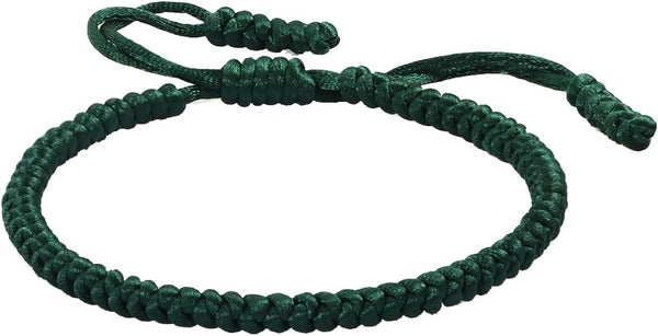 COLORFUL BLING Handmade Tibetan String Bracelet Adjustable Woven Rope Knot Buddhist Kabbalah Protection Lucky Friendship Bracelets for Mens Womens Amulet Gifts