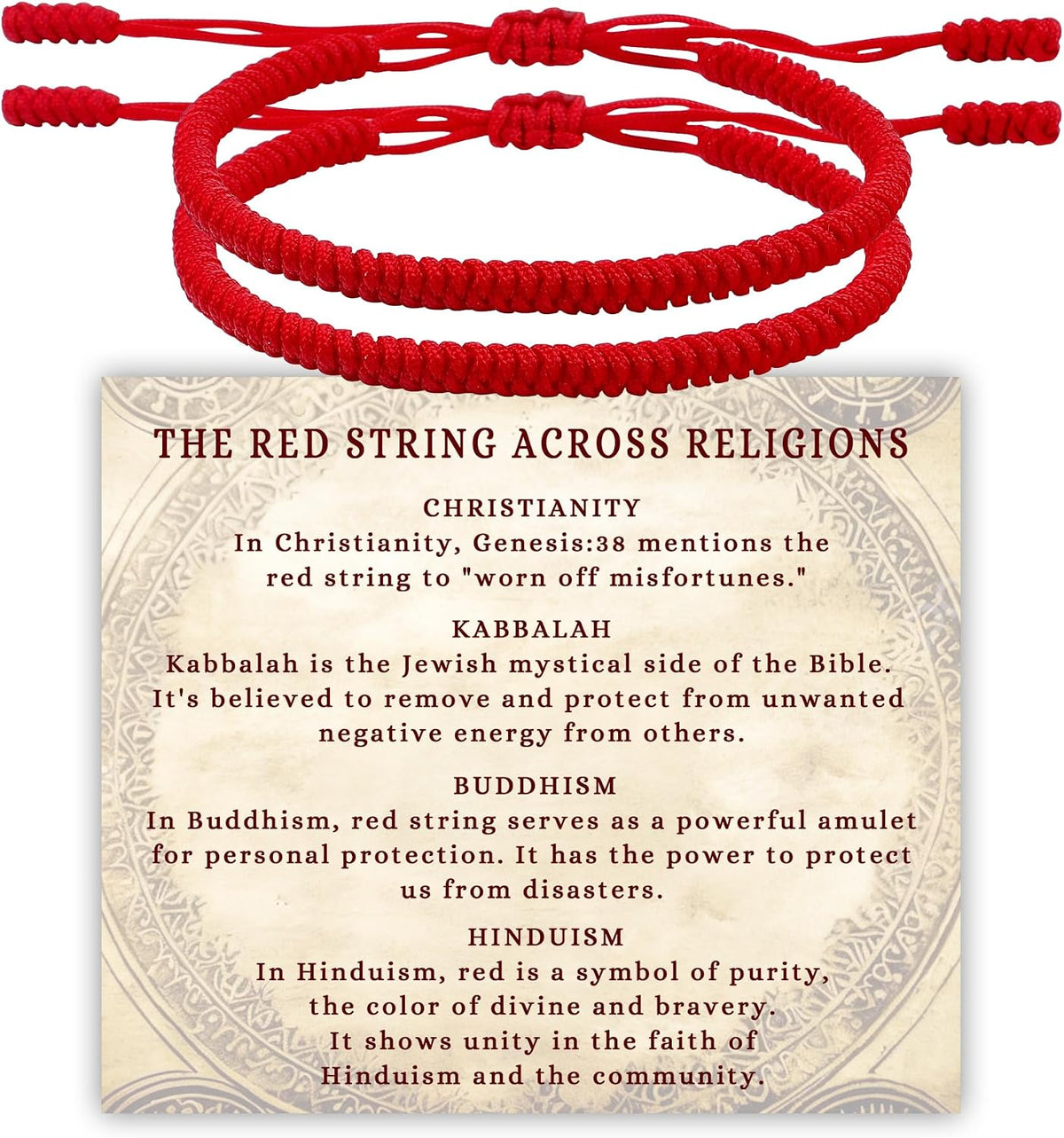 Red Bracelet for Women Men, Rakhi for Brother, Baby Protection Gift