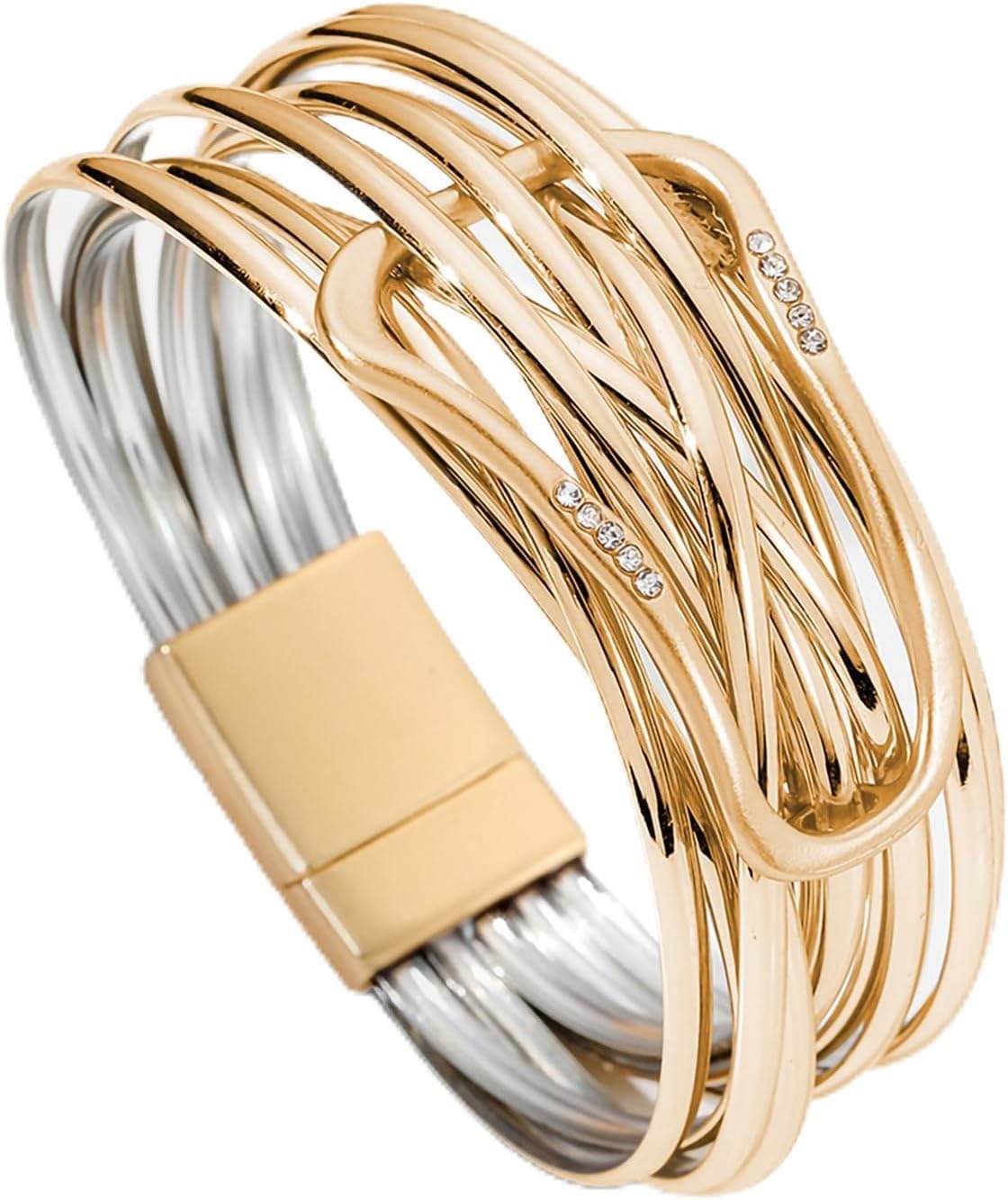 Fesciory Leather Wrap Bracelet for Women, Boho Western Layered Cuff Jewelry