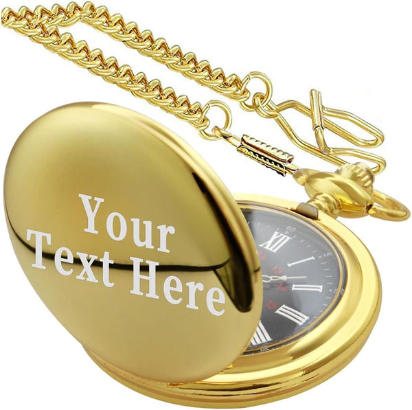Smooth Pocket Watch,Personalized Pocket Watch,Customized Watches for M