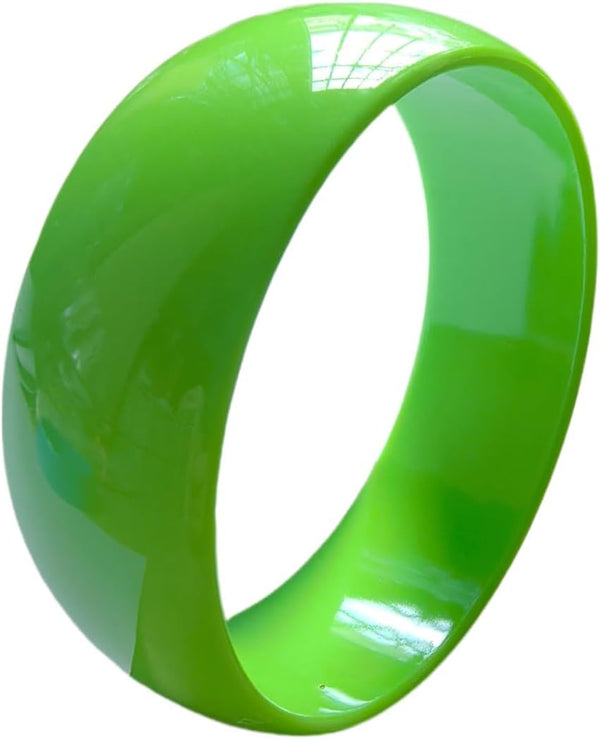Retro Neon Cuff Bracelet 70s 80s Colorful Plastic Bangle Bracelets for Women Cosplay Party Jewelry