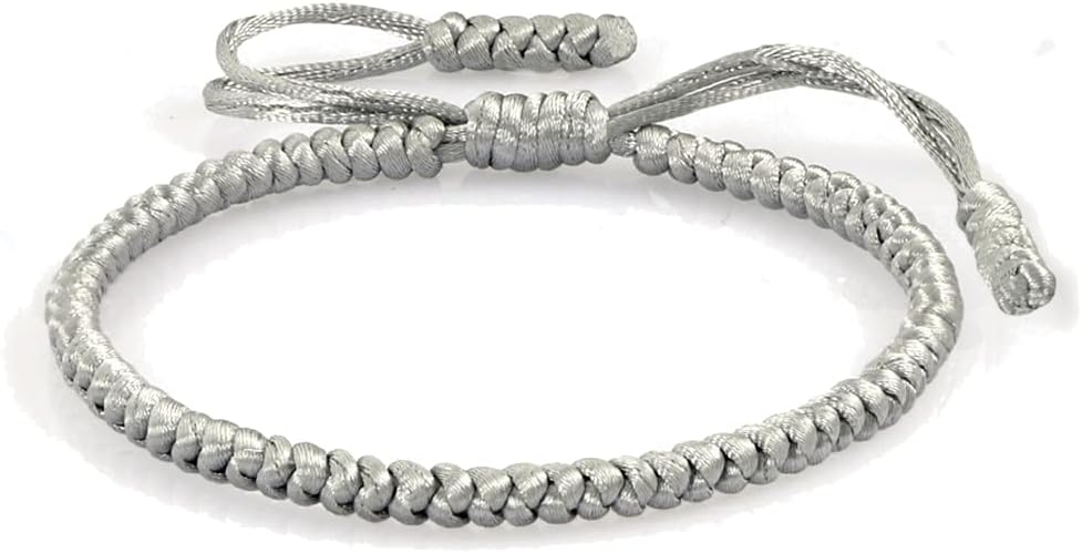 COLORFUL BLING Handmade Tibetan String Bracelet Adjustable Woven Rope Knot Buddhist Kabbalah Protection Lucky Friendship Bracelets for Mens Womens Amulet Gifts