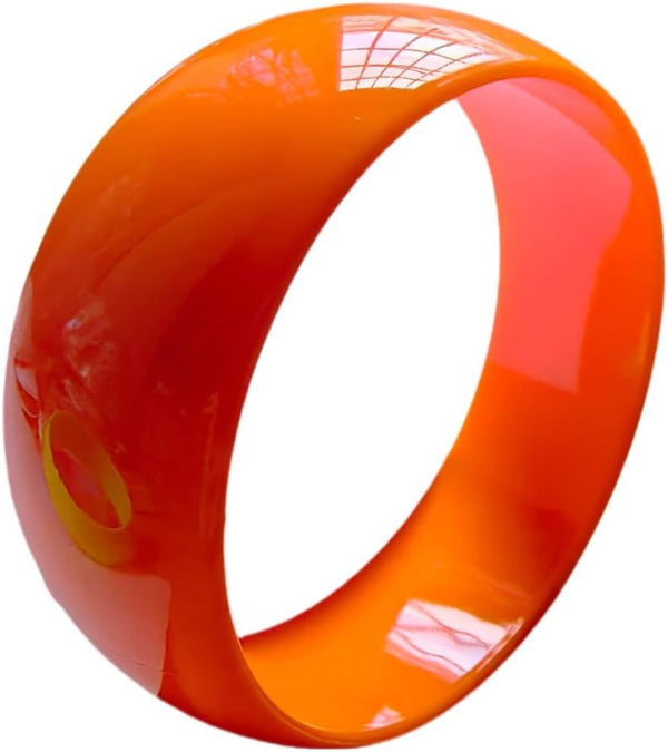 Retro Neon Cuff Bracelet 70s 80s Colorful Plastic Bangle Bracelets for Women Cosplay Party Jewelry