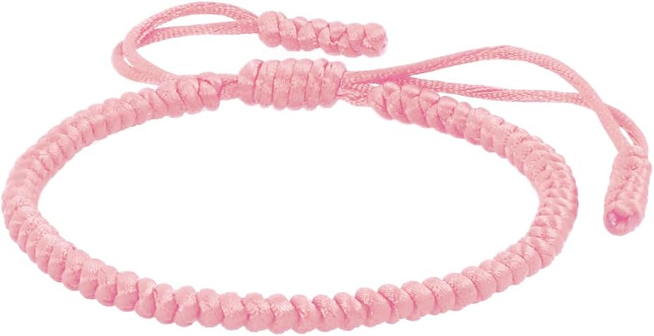 COLORFUL BLING Handmade Tibetan String Bracelet Adjustable Woven Rope Knot Buddhist Kabbalah Protection Lucky Friendship Bracelets for Mens Womens Amulet Gifts Main image