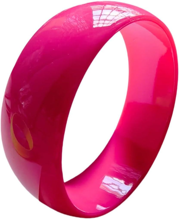 Retro Neon Cuff Bracelet 70s 80s Colorful Plastic Bangle Bracelets for Women Cosplay Party Jewelry