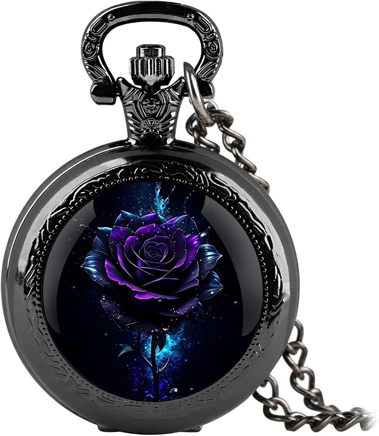 Vintage Pocket Watch for Women Men Graphic Design Quartz Pocket Watche