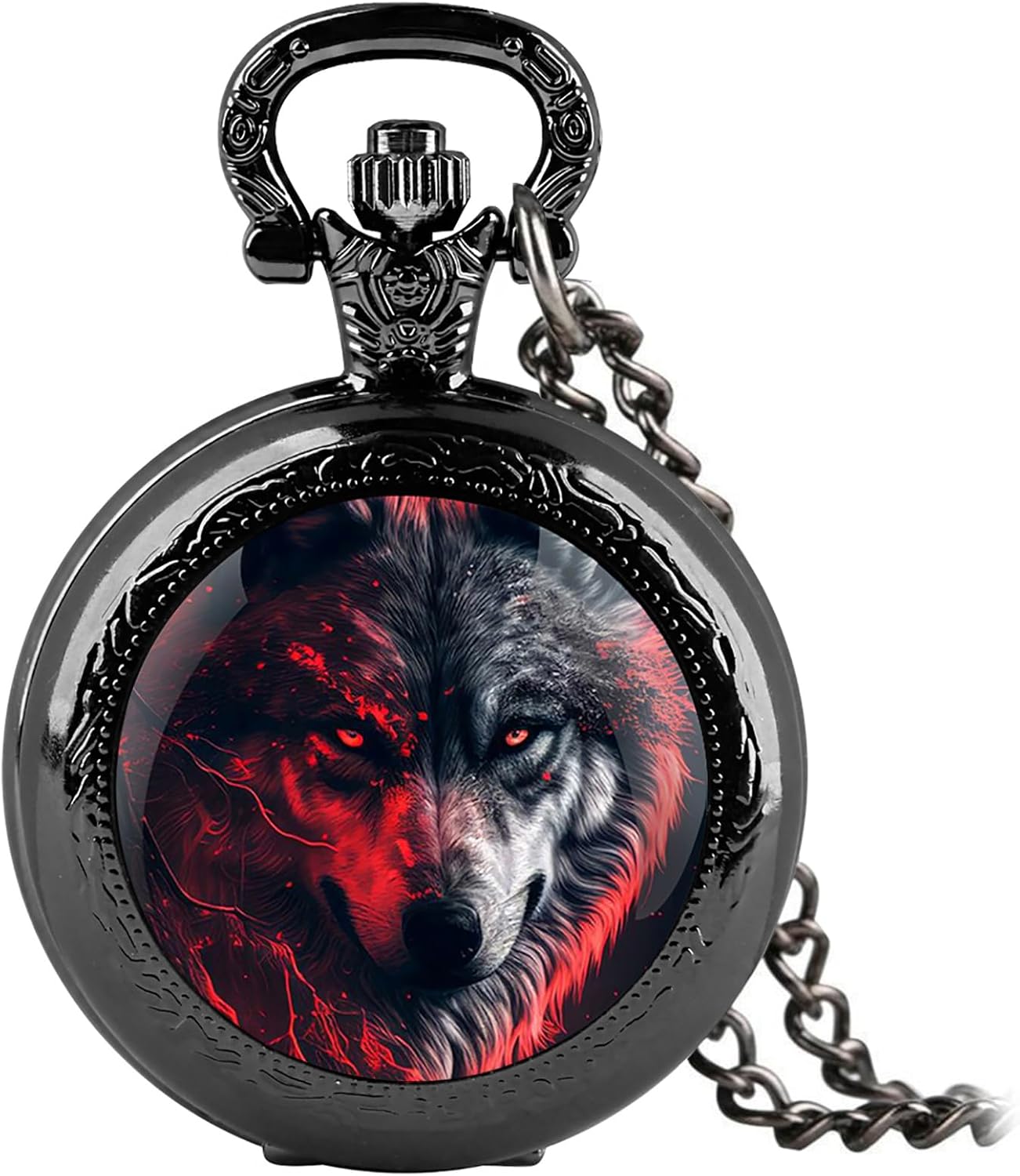 Vintage Pocket Watch for Women Men Graphic Design Quartz Pocket Watche