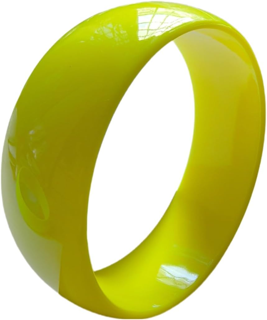 Retro Neon Cuff Bracelet 70s 80s Colorful Plastic Bangle Bracelets for Women Cosplay Party Jewelry