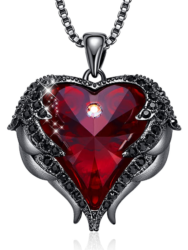 Valentine Day Red Heart Necklace