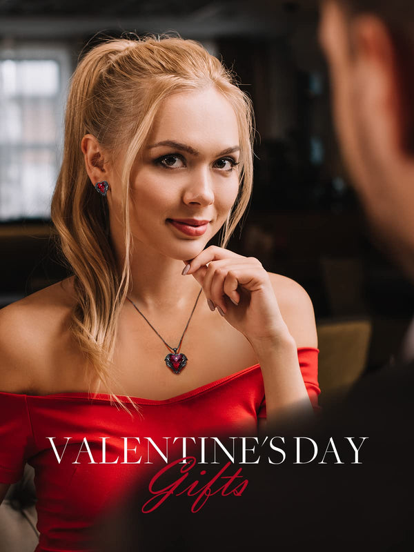 Valentine Day Red Heart Necklace