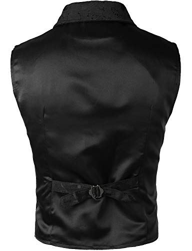 Victorian Steampunk Waistcoat - Gothic Gentleman's Vest with Adjustable Back
