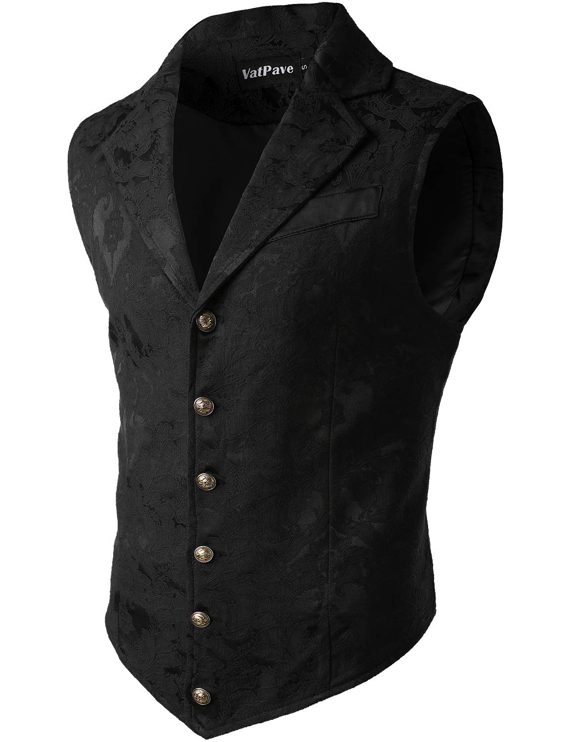Victorian Steampunk Waistcoat - Gothic Gentleman's Vest with Adjustable Back